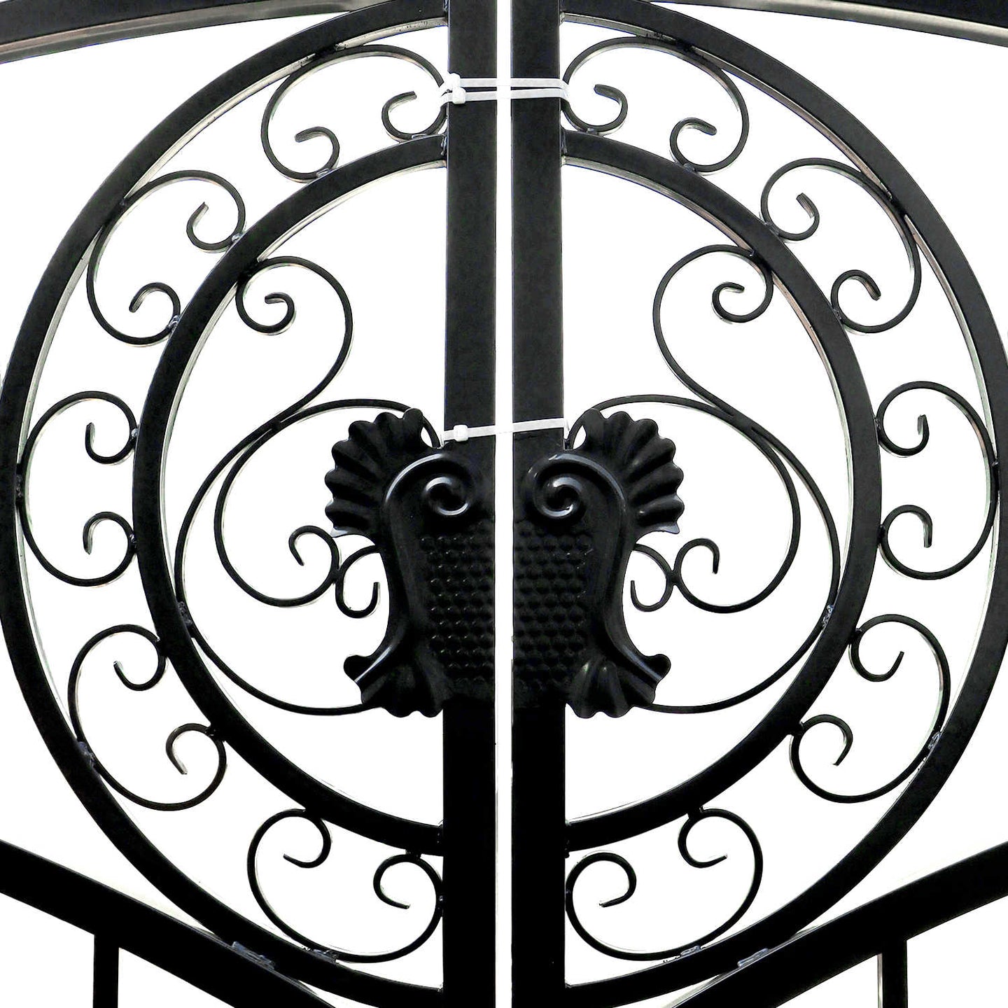 Greatbear 14x8 ft Steel Dual Swing Driveway Gate-European Style - Serenity Provision