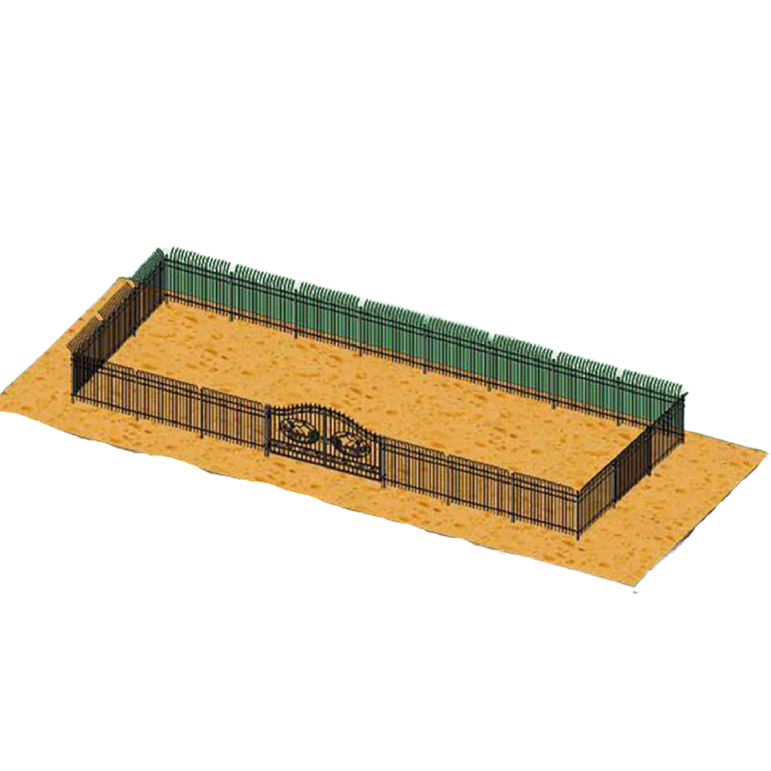 Greatbear Wrought Iron Fence & Driveway Gate - Serenity Provision