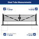 Greatbear 20 ft Farm Driveway Gate with Diagonal Tubes, Dual Swing - Serenity Provision