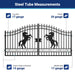 Greatbear 14x8 ft Steel Dual Swing Driveway Gate with Horse Pattern - Serenity Provision