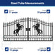 Greatbear 14x8 ft Steel Dual Swing Driveway Gate with Horse Pattern - Serenity Provision