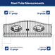 Greatbear 20x8 ft Steel Dual Swing Driveway Gate - Serenity Provision