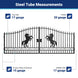 Greatbear 20x8 ft Steel Dual Swing Driveway Gate - Serenity Provision