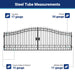 Greatbear 20x8 ft Steel Dual Swing Driveway Gate - Serenity Provision