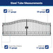 Greatbear 20x8 ft Steel Dual Swing Driveway Gate - Serenity Provision