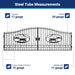 Greatbear 20x8 ft Steel Dual Swing Driveway Gate - Serenity Provision