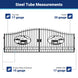 Greatbear 20x8 ft Steel Dual Swing Driveway Gate - Serenity Provision