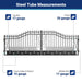 Greatbear 20x8 ft Steel Dual Swing Driveway Gate - Serenity Provision