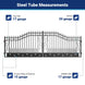 Greatbear 20x8 ft Steel Dual Swing Driveway Gate - Serenity Provision