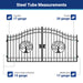 Greatbear 14x8 ft Steel Dual Swing Driveway Gate - Serenity Provision