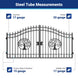 Greatbear 14x8 ft Steel Dual Swing Driveway Gate - Serenity Provision