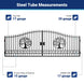 Greatbear 20x8 ft Steel Dual Swing Driveway Gate - Serenity Provision