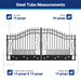 Greatbear 14x8 ft Steel Dual Swing Driveway Gate - Serenity Provision