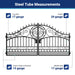 Greatbear 14x8 ft Steel Dual Swing Driveway Gate-European Style - Serenity Provision