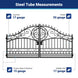 Greatbear 14x8 ft Steel Dual Swing Driveway Gate-European Style - Serenity Provision