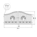 Greatbear 16x8 ft Steel Dual Swing Driveway Gate with Tree Pattern - Serenity Provision