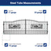 Greatbear 18x7 ft Steel Dual Swing Driveway Gate with Rectangular Deer Pattern - Serenity Provision