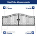 Greatbear 18x8 ft Steel Dual Swing Driveway Gate - Serenity Provision