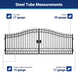 Greatbear 18x8 ft Steel Dual Swing Driveway Gate - Serenity Provision