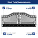 Greatbear 18x8 ft Steel Dual Swing Driveway Gate - Serenity Provision