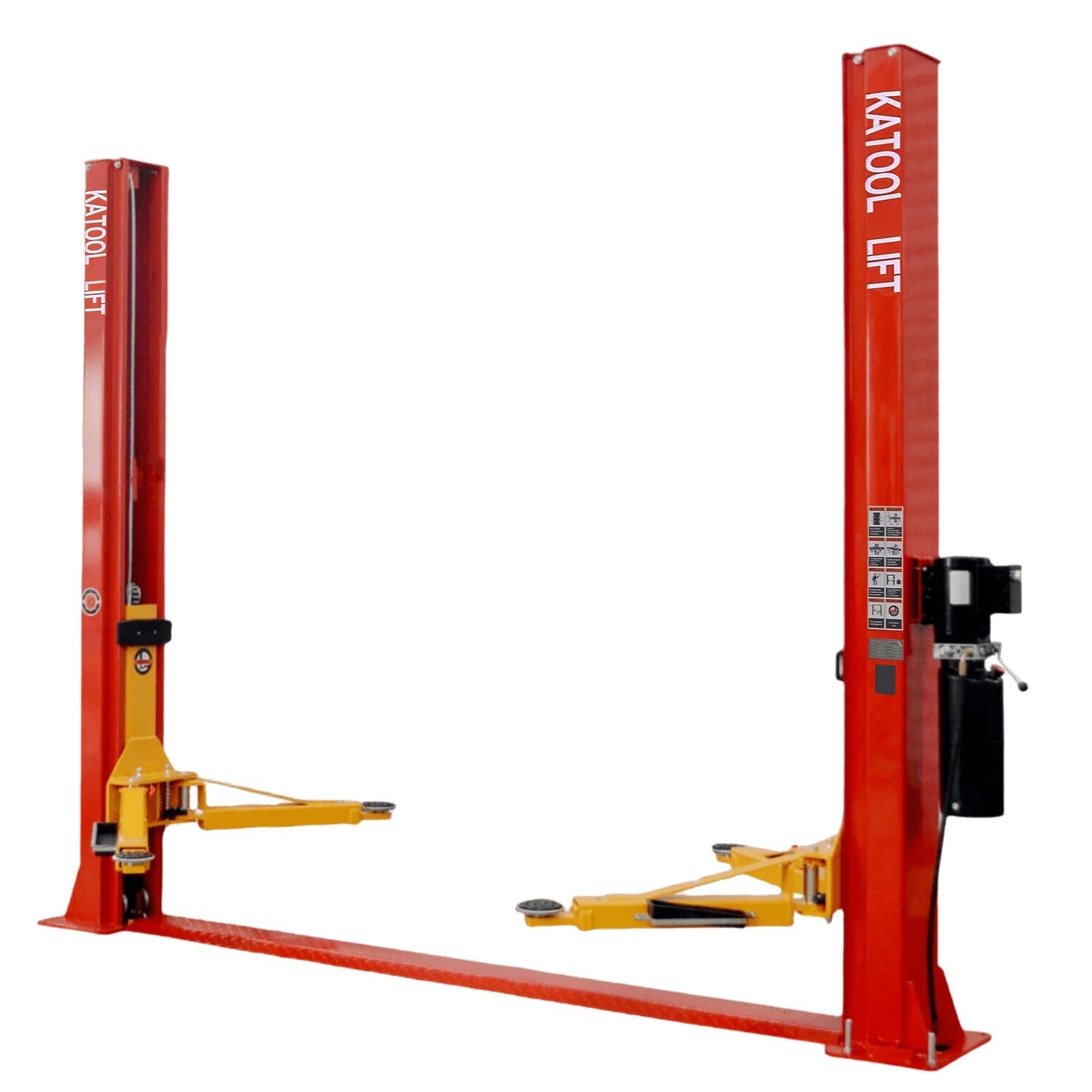 KT-H100 10,000lbs Floorplate 2 Post Car Lift, Symmetric