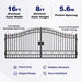 Greatbear 16x8 ft Steel Dual Swing Driveway Gate - Serenity Provision