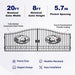 Greatbear 20x8 ft Steel Dual Swing Driveway Gate - Serenity Provision