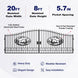 Greatbear 20x8 ft Steel Dual Swing Driveway Gate - Serenity Provision