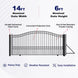 Aleko 14x6 ft Steel Sliding Driveway Gate - Serenity Provision