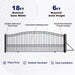 Aleko 18x6 ft Steel Sliding Driveway Gate - Serenity Provision