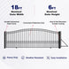 Aleko 18x6 ft Steel Sliding Driveway Gate - Serenity Provision