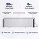 Aleko 20x6 ft Steel Sliding Driveway Gate - MADRID Style - Serenity Provision