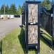 Greatbear 20x8 ft Dual Swing Driveway Gate with Ornamental Posts - Serenity Provision