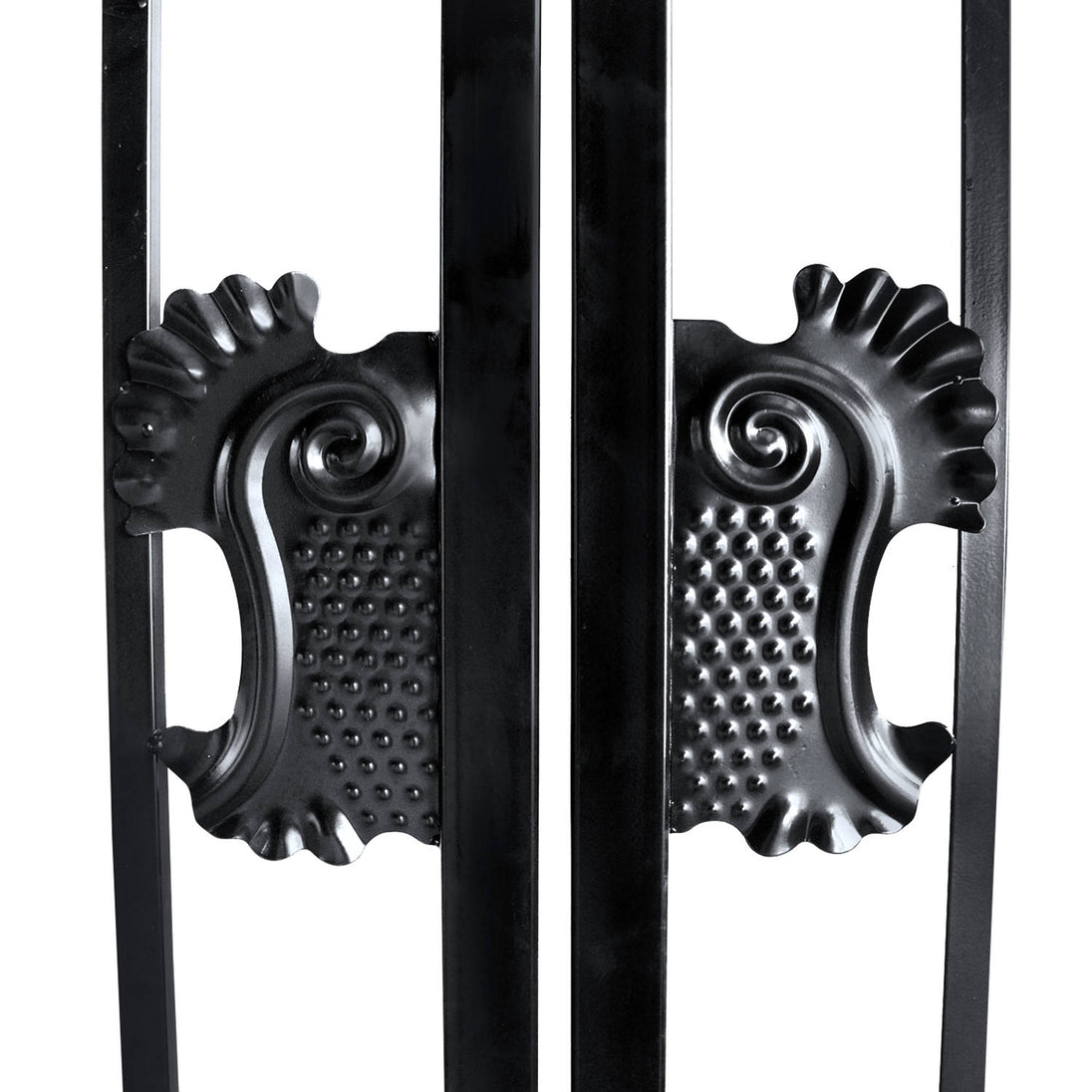 Greatbear 14x8 ft Steel Dual Swing Driveway Gate with Horse Pattern - Serenity Provision