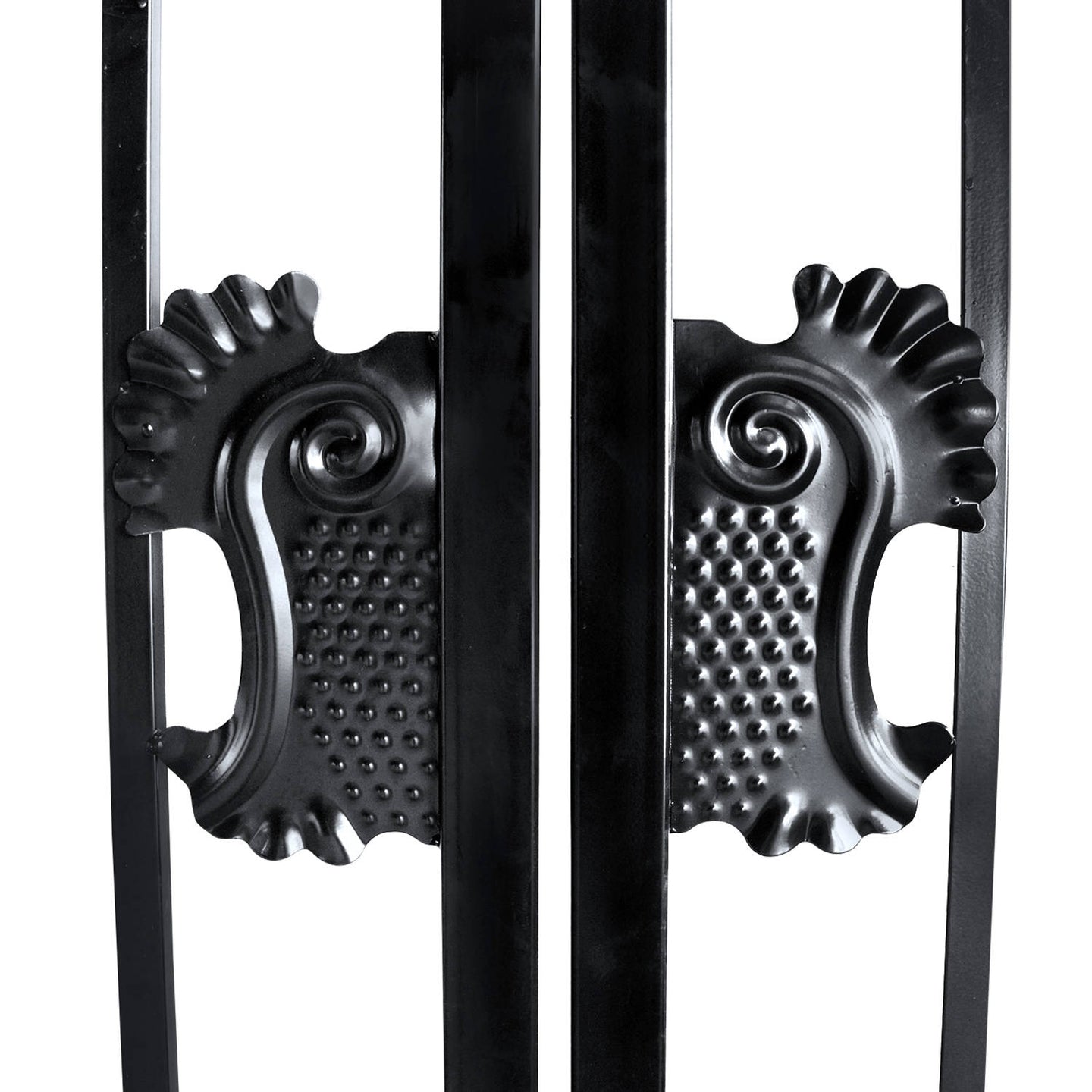 Greatbear 20x8 ft Steel Dual Swing Driveway Gate with Wider Goalposts - Serenity Provision