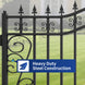 Greatbear 16x8 ft Dual Swing Driveway Gate with Star Pattern - Serenity Provision