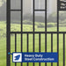 Greatbear 18x7 ft Steel Dual Swing Driveway Gate with Rectangular Deer Pattern - Serenity Provision