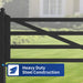 Greatbear 20 ft Farm Driveway Gate with Diagonal Tubes, Dual Swing - Serenity Provision