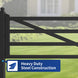 Greatbear 20 ft Farm Driveway Gate with Diagonal Tubes, Dual Swing - Serenity Provision
