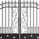 Greatbear 16x8 ft Dual Swing Driveway Gate with Star Pattern - Serenity Provision