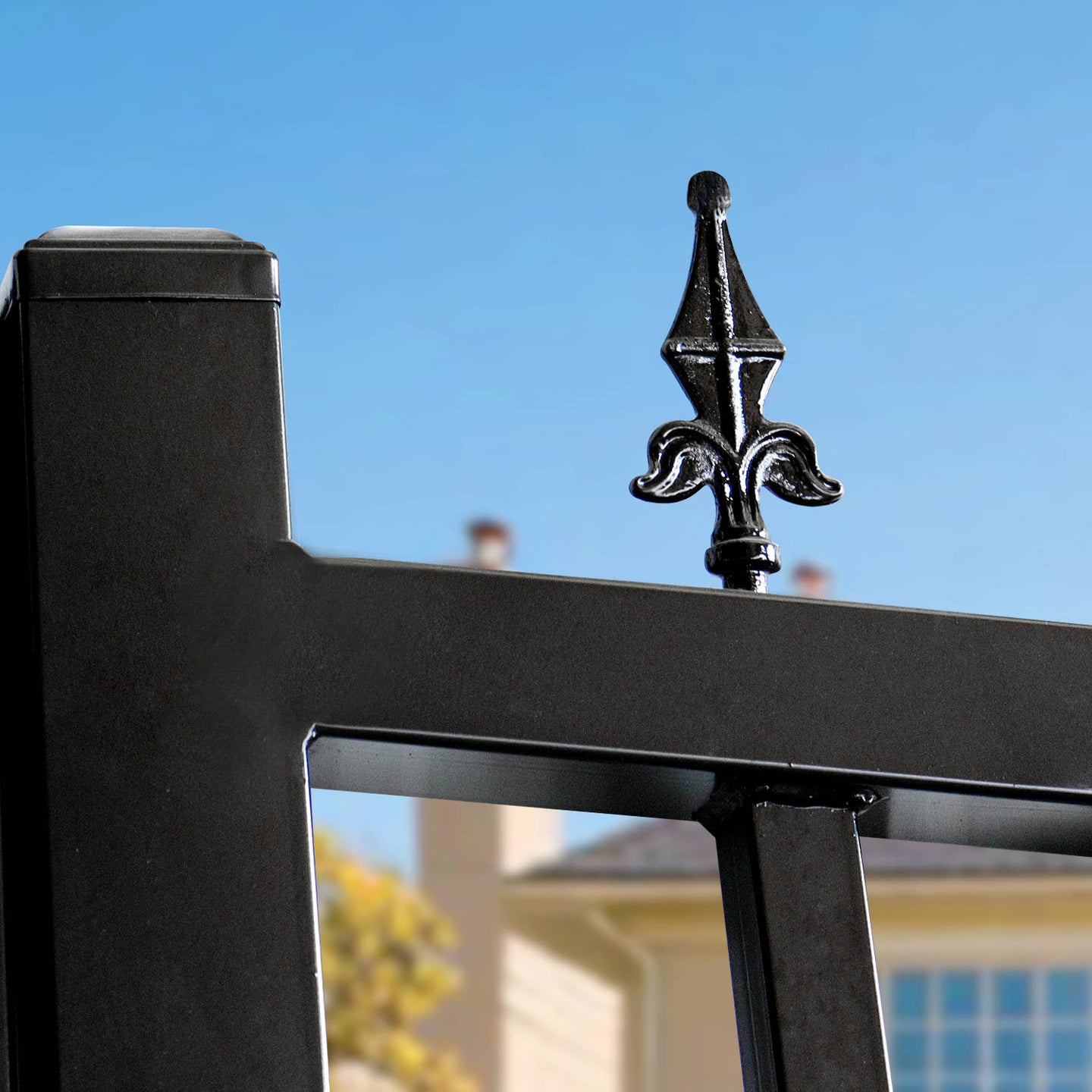 Greatbear 16x8 ft Steel Dual Swing Driveway Gate - Serenity Provision