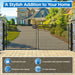 Greatbear 18x6 ft Steel Dual Swing Driveway Gate - MILAN Style - Serenity Provision