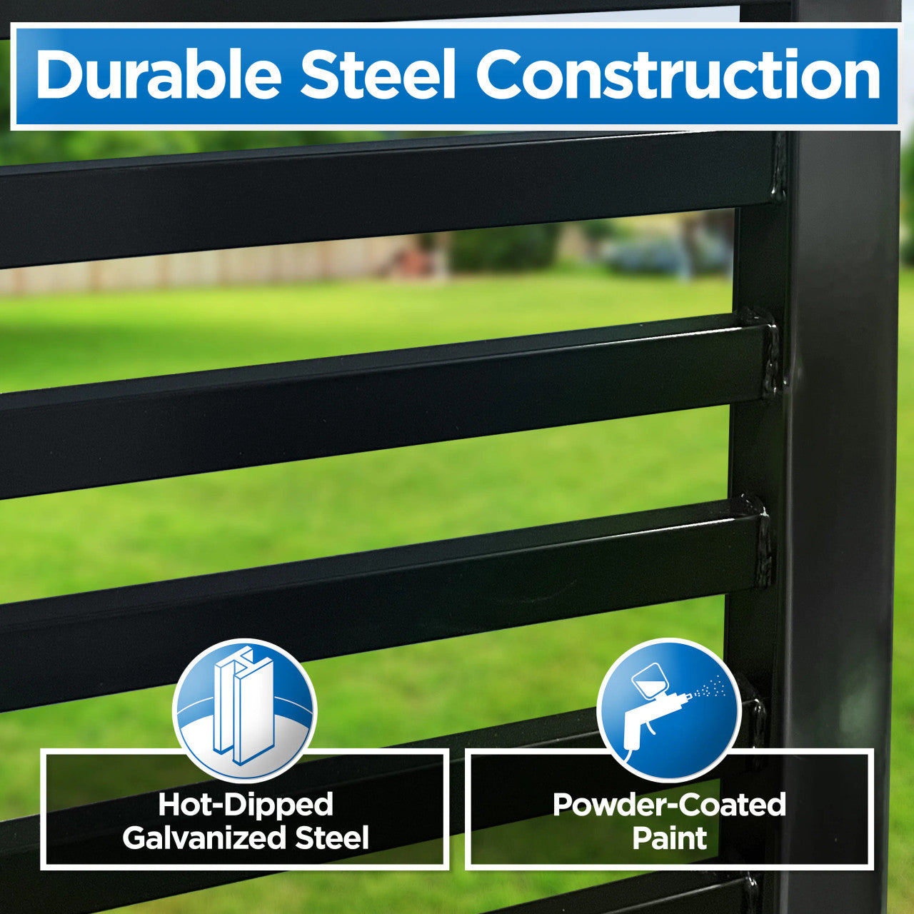 Greatbear 18x6 ft Steel Dual Swing Driveway Gate - MILAN Style - Serenity Provision