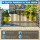 Greatbear 18x6 ft Steel Dual Swing Driveway Gate - PRAGUE Style - Serenity Provision
