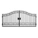 Greatbear 14x8 ft Steel Dual Swing Driveway Gate - Serenity Provision