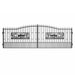 Greatbear 18x7 ft Steel Dual Swing Driveway Gate with Rectangular Deer Pattern - Serenity Provision