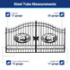 Greatbear 14x8 ft Steel Dual Swing Driveway Gate - Serenity Provision