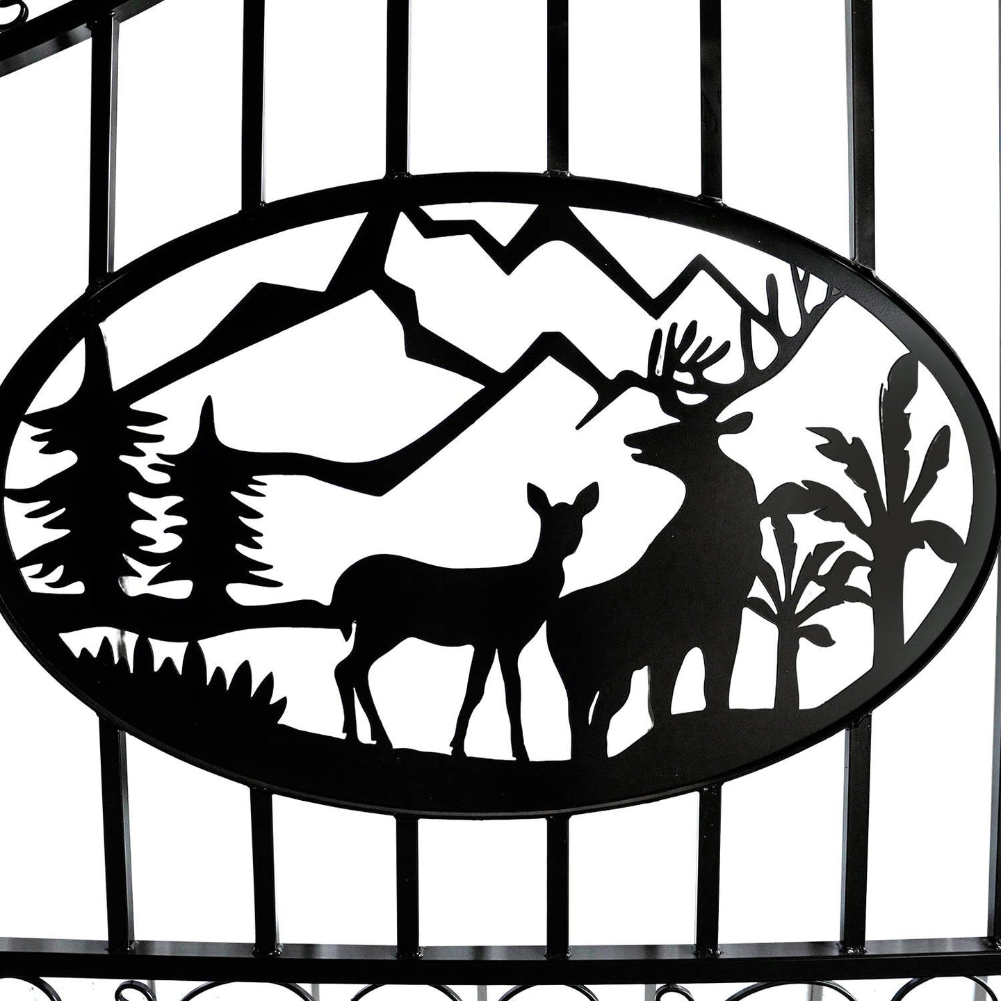 Greatbear 20x8 ft Steel Dual Swing Driveway Gate - Serenity Provision