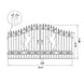 Greatbear 14x8 ft Steel Dual Swing Driveway Gate with Horse Pattern - Serenity Provision