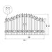 Greatbear 14x8 ft Steel Dual Swing Driveway Gate - Serenity Provision